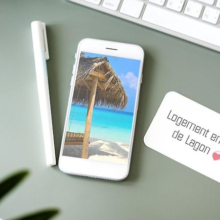 סן-פרנסואה Romantique Et Bel Appartement En Bord De La Mer, Piscine Surveillee Et Belle Plage A 50M מראה חיצוני תמונה